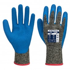 Portwest  A611 - Aramid HR Cut Latex Glove Black/Blue